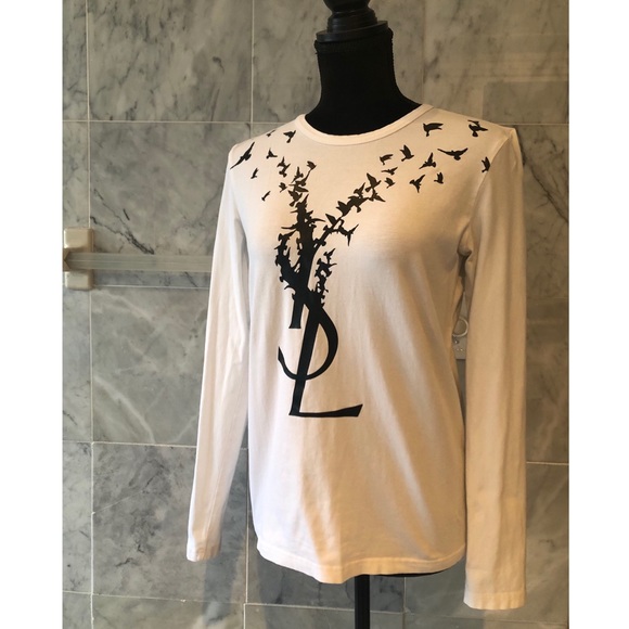 Yves Saint Laurent Tops - SOLD🤍 Yves Saint Laurent Flock Of Birds Too